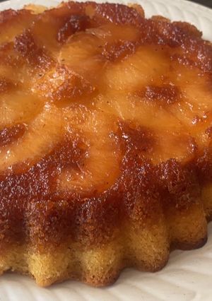 Una foto de Pastel de Manzana invertido