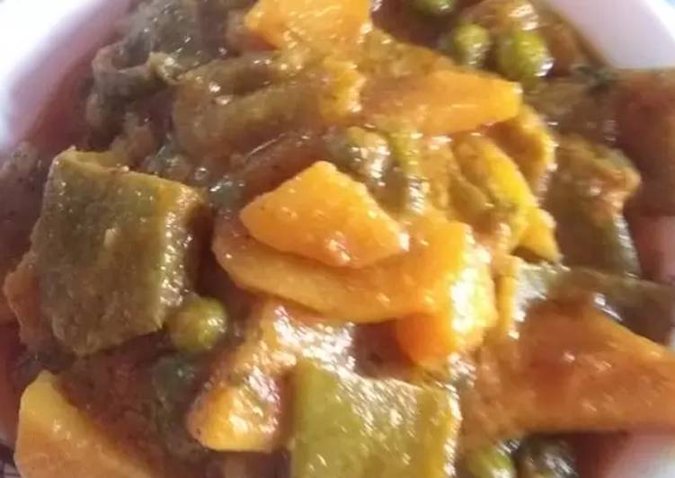 How to Cook Perfect Sim aloo or motor tortari(flat beans,peas and potato curry)