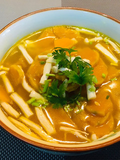 Hình của món Canh bí đỏ nấu nấm.