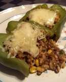 Morrón relleno de lentejas