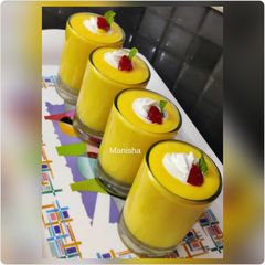 A picture of Creamy Mango Milkshake (Party Desserts).