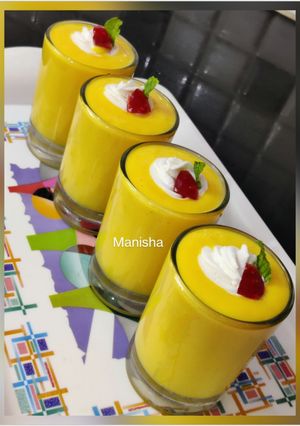 A picture of Creamy Mango Milkshake (Party Desserts).