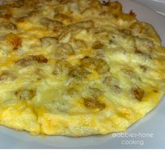 A picture of Potato & cheese omelette.
