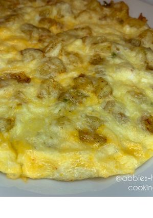 A picture of Potato & cheese omelette.