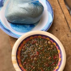 Miyan wake da kubewa (tosun yala) A picture of Miyan wake da kubewa (tosun yala).