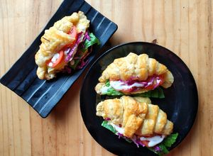 Foto resep Croissant Sandwich