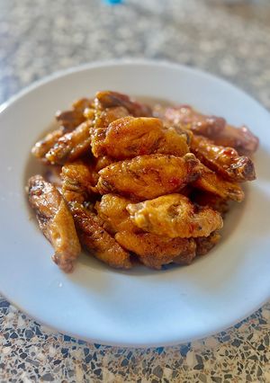 Hình của món Cánh Gà Chiên Sốt Ngọt.