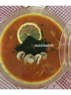 عکسی از دستور پتاژ یا سوپ قارچ و سبزیجات
