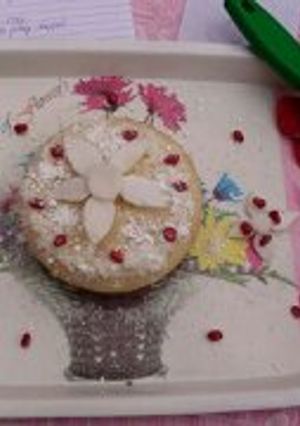 A picture of Panner coconut cake.