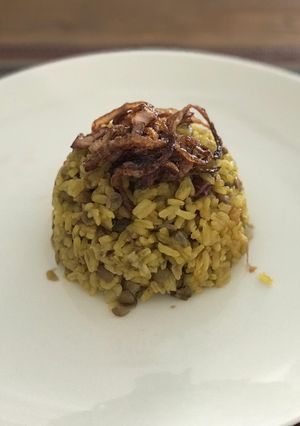 Una foto de Arroz de lenteja