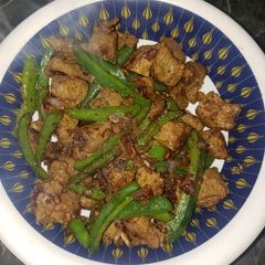 A picture of Fried liver.