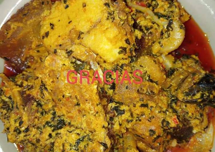 Steps to Make Ultimate Egusi with bitter leaf soup