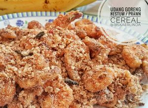 Foto resep Prawn Cereal / Udang Goreng Nestum (Oatmeal)