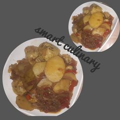 A picture of Meat ball stew.