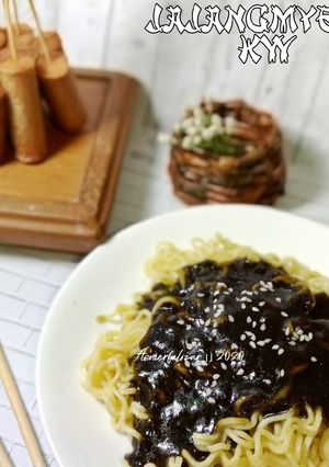 Foto resep Jajangmyeon with bulgogi sauce home made HALAL