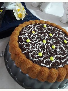 عکسی از دستور کیک کاپوچینو