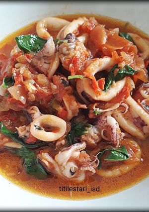 Foto resep Cumi sambal kemangi #5Minggu5Resep #cookpadcommunity_yogyakarta