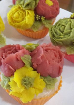 Hình của món Xôi hoa đậu.