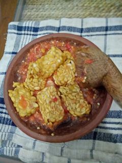 Foto resep Tempe penyet sambal bawang