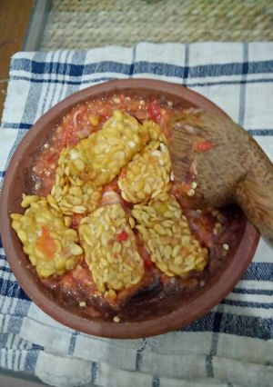 Foto resep Tempe penyet sambal bawang