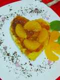 Omlet serce z mandarynkami