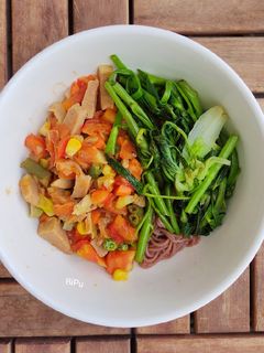 Hình của món Bún lứt nước tương Eat Clean.
