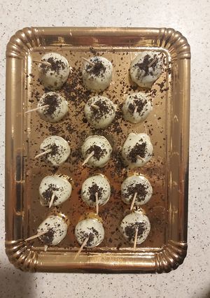 Una foto de Bolitas de oreo y chocolate blanco!!!