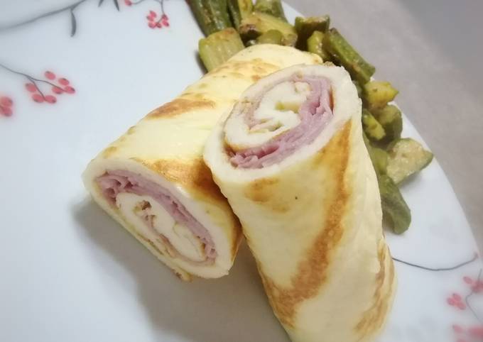 Ricetta di Fatto in casa super veloce Rotolo di soli albumi