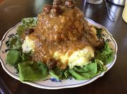 A picture of lamb meatballs