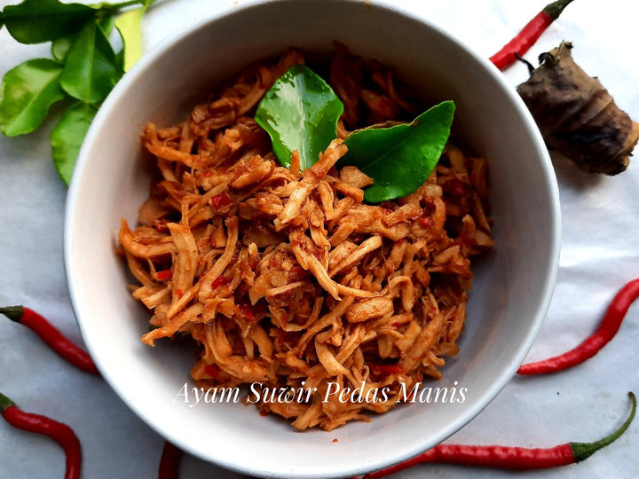 Resep Ayam Suwir Pedas Manis Anti Gagal