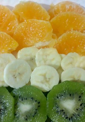 A picture of Tricolour fruits.