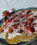 08/08 📅 Pancakes 🥞 Con Topping de Frutillas y Crema🥞