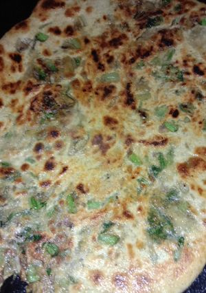 A picture of Spinach parantha.