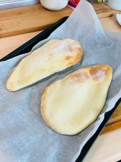 印度烤餅(囊)|過熱水蒸氣烤箱微波爐 的食譜成品照片