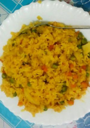 A picture of Mixed Vegetable Rice.