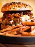 Bacon jam burger