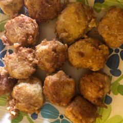 A picture of Yam balls.