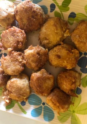 A picture of Yam balls.