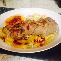 A picture of My Garlic & Rosemary Pork with Dauphinoise 😀.