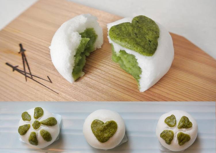 Recipe of Super Quick Homemade Matcha Jouyo Manjyu (Wagashi)
