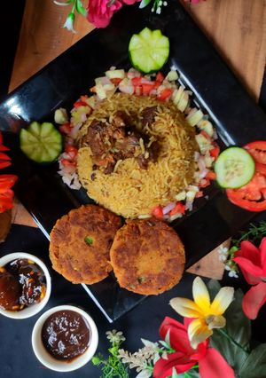 A picture of Mutton pulao.