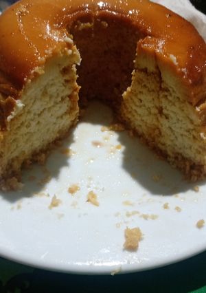 Una foto de Flan de coco