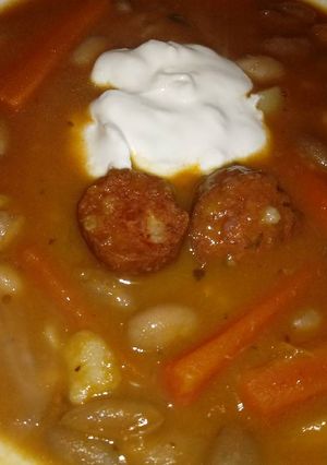Fejtett bableves recept fotója