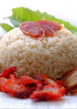 Foto resep Hainanese chicken rice using rice cooker