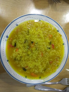 Una foto de Arroz caldoso de verduras