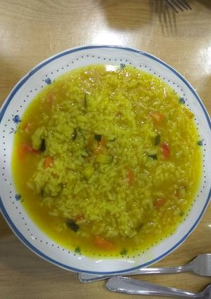 Foto principal de Arroz caldoso de verduras