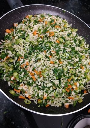 Foto de Arroz integral com legumes