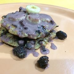 A picture of Oats Berry Pancakes - Vegan & Sugarless.