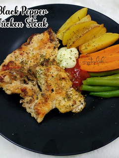 Foto resep Simple Black Pepper Chicken Steak