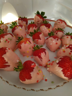 Una foto de Fresas con chocolate